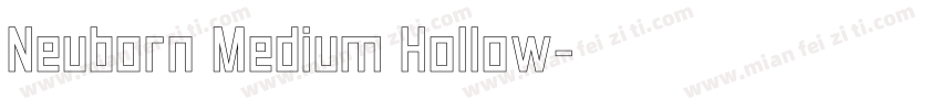 Neuborn Medium Hollow字体转换